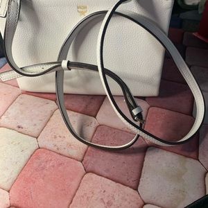 Authentic Mila MCM White Excellent Preowned